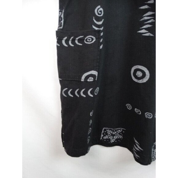 ingear Resort Dress Womens Size Medium Black Fish Sleeveless Swim Cover Up Dress - Picture 4 of 8